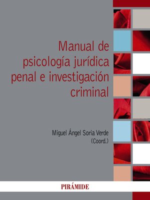 cover image of Manual de psicología jurídica penal e investigación criminal